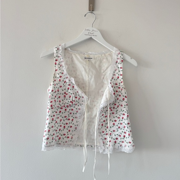 REFORMATION Rosalie Linen Top 2 - Picture 3 of 8